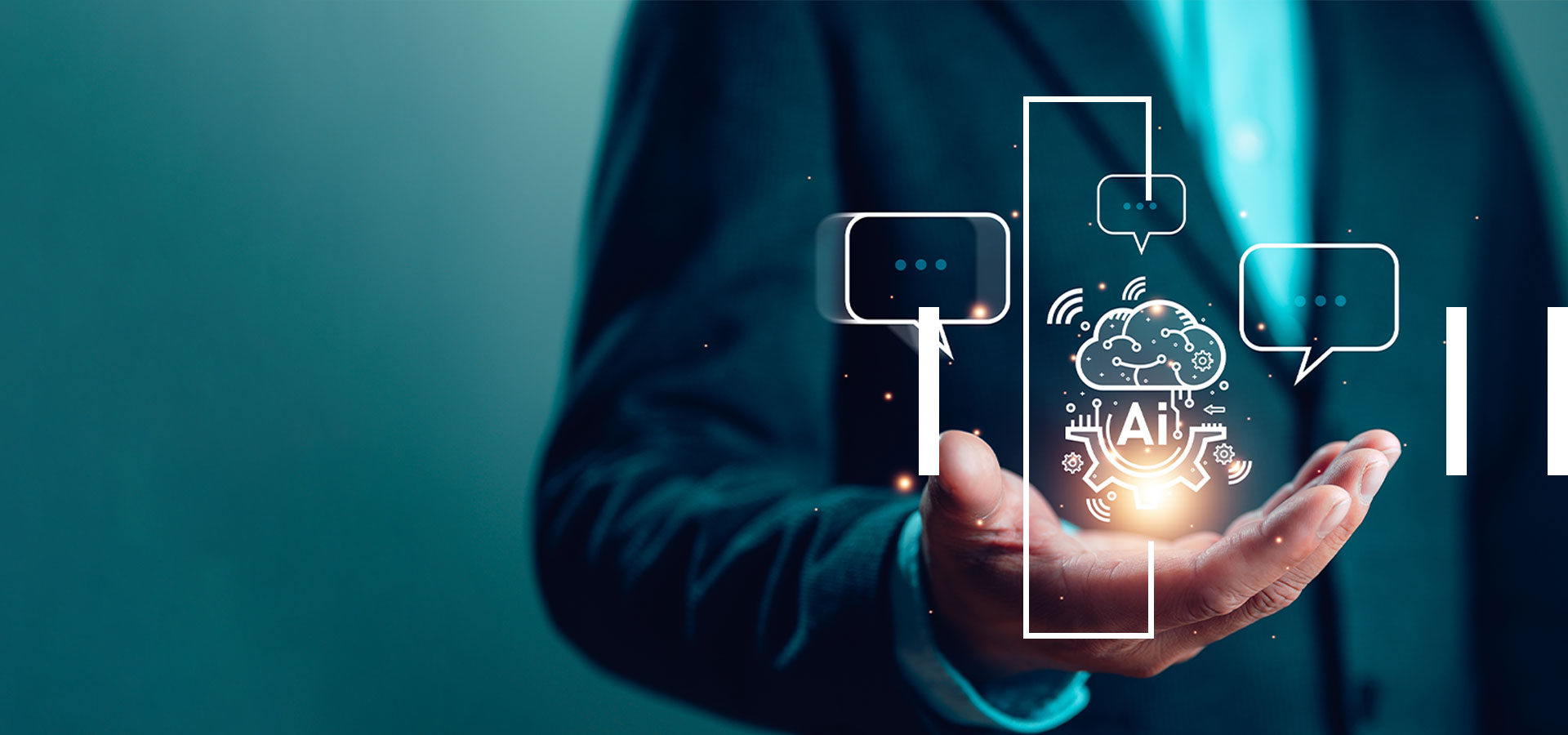 AI transforming business operations visualization